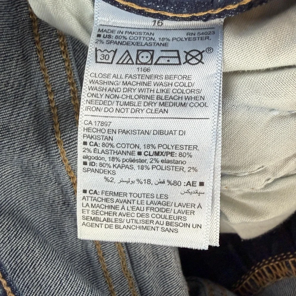 Old Navy Kids 16 Blue Boot-Cut Built-In Flex Adjustable Waist Denim Jeans